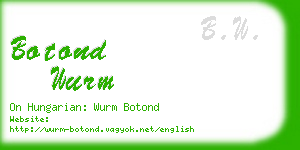 botond wurm business card